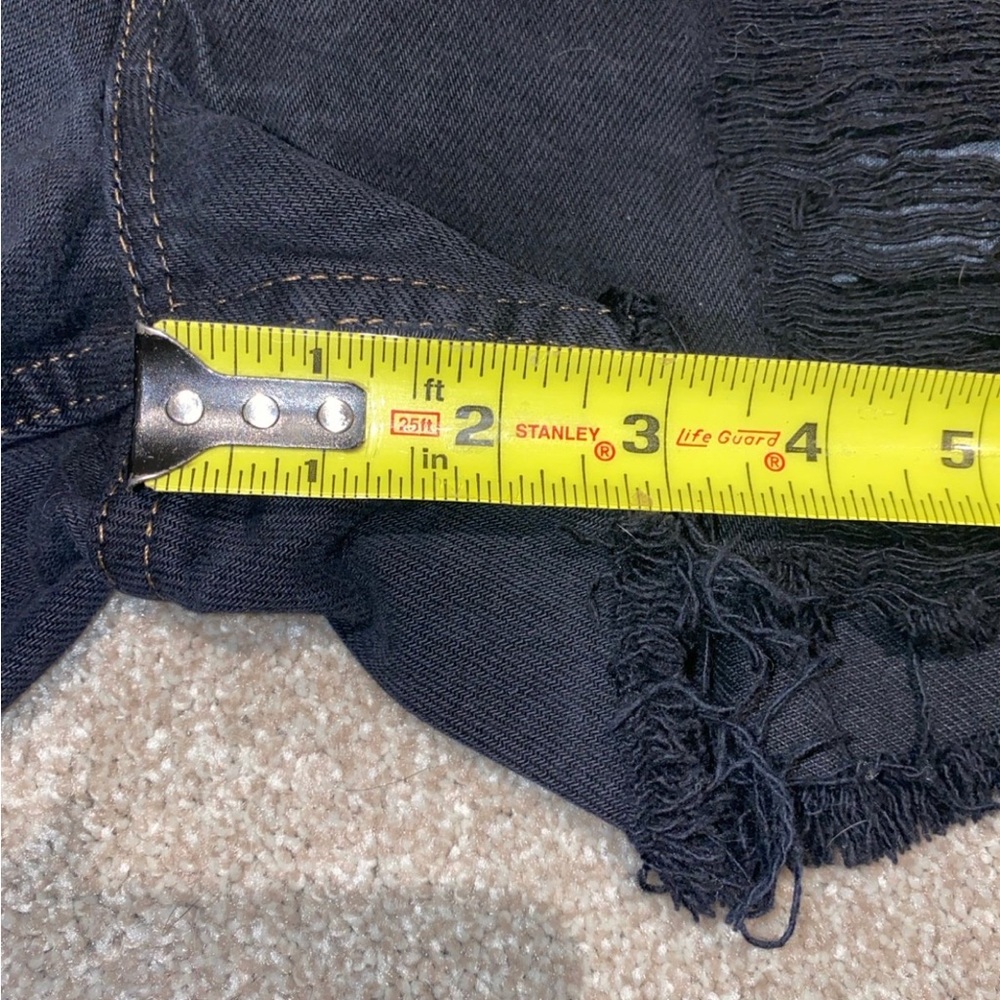 Vintage Orange Tab Black Distressed Levi’s Shorts Size 3‎ - Picture 6 of 6